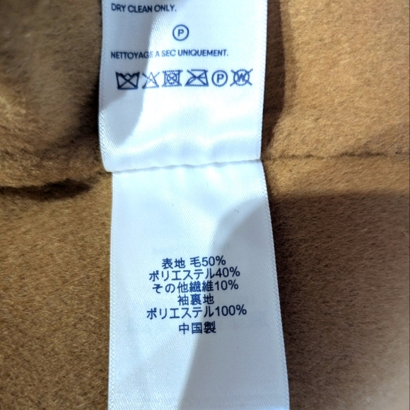 Lands’ End Wool Coat XS Camel Long Classic Winter Overcoat NWT - Picture 9 of 12